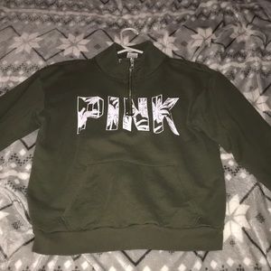 PINK half zip hoodie